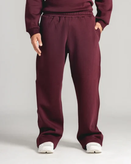 Burgundy sweatpants